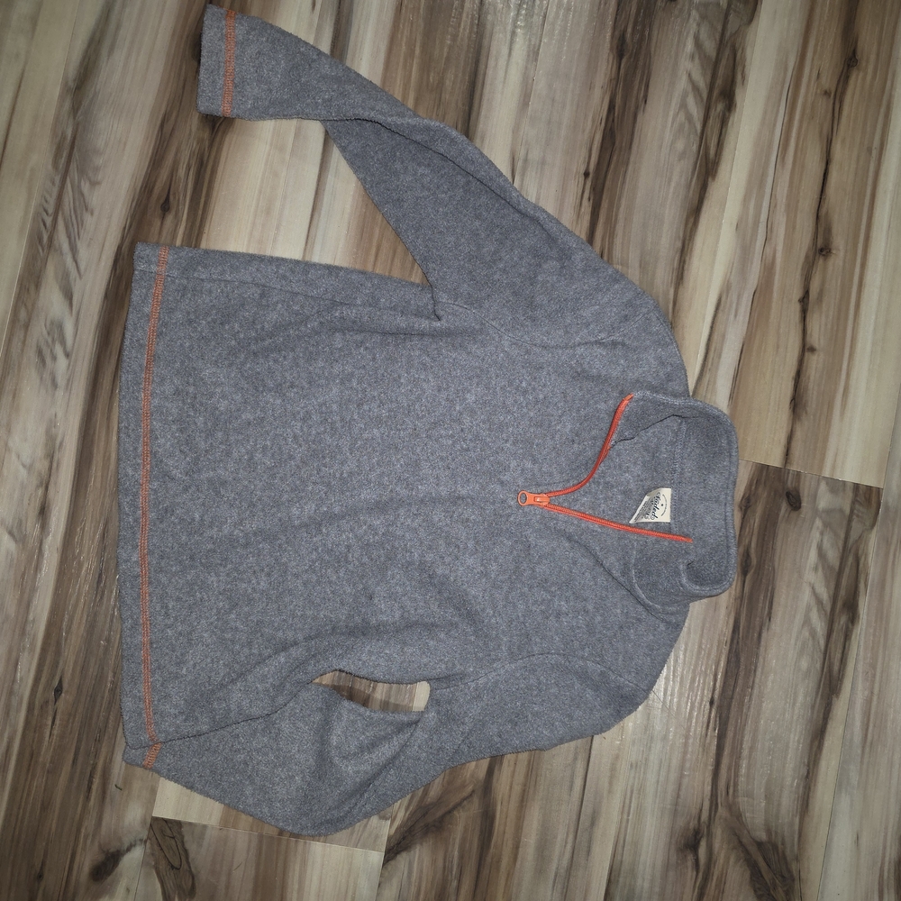 Faded Glory Gray and Orange Kids Zip-Up Jacket